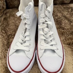Classic White High-Top Sneakers
